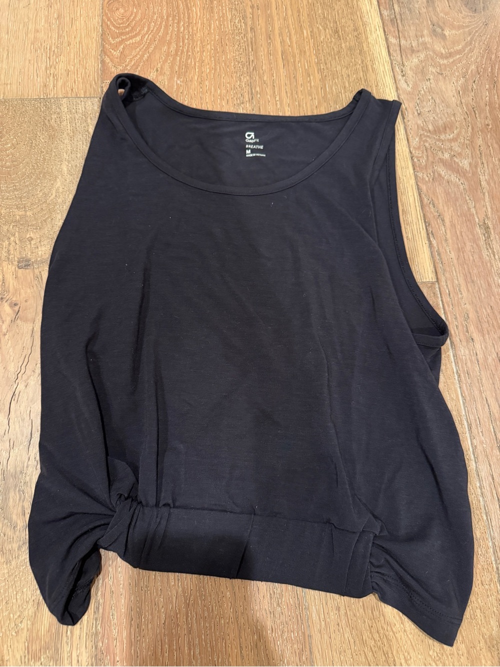 GapFit Black Cinched Tank
